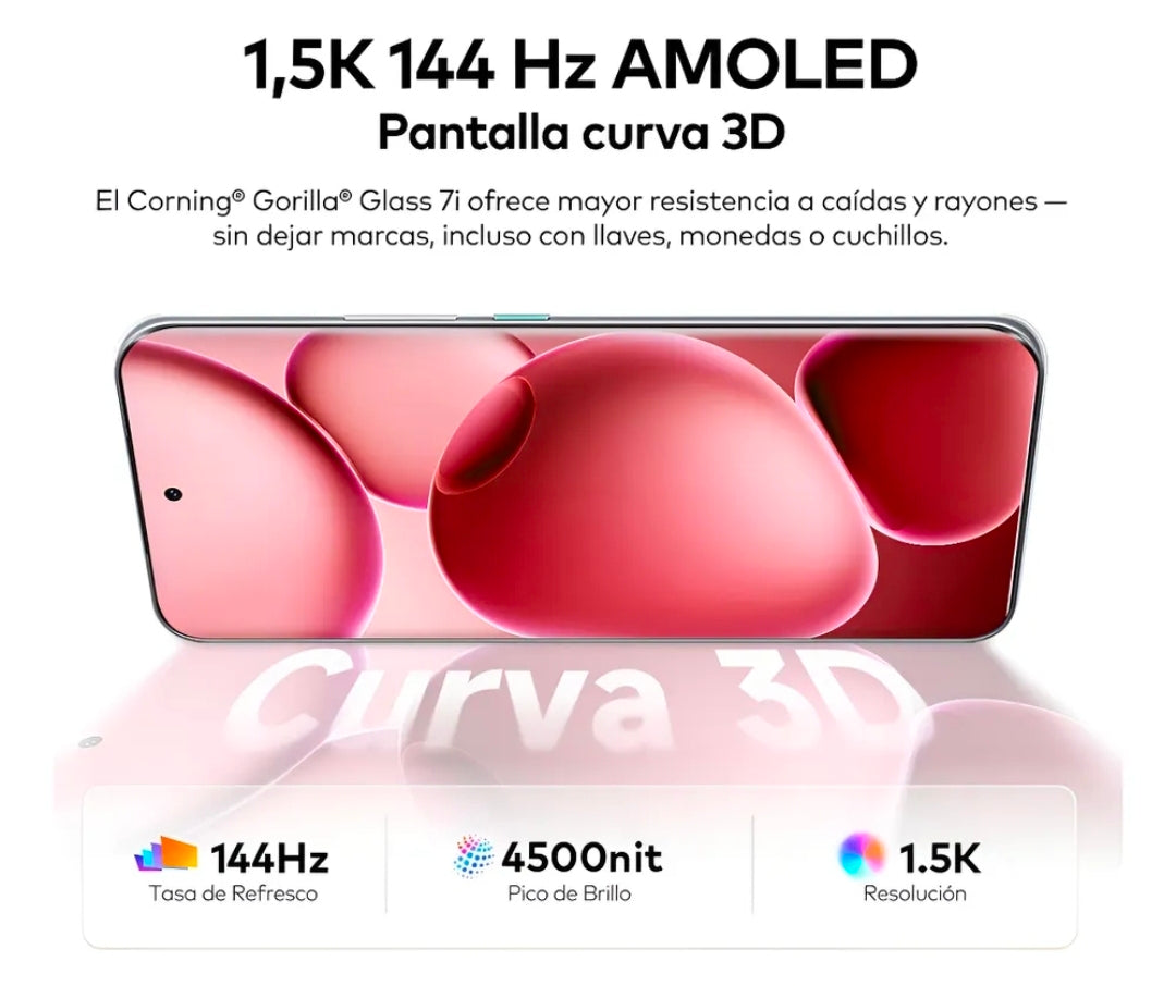 Hot 60 Pro+ 256GB 16 GB RAM Curvo, Potente y Ultrafino