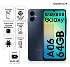 Samsung Galaxy A06 64GB + 4GB RAM Black